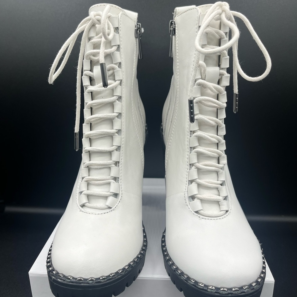 BCBG Leather Parina Lace Up Boots - Picture 3 of 15